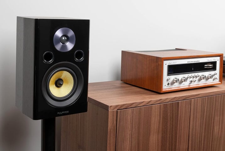 Fluance Signature HiFi speaker and vintage amp
