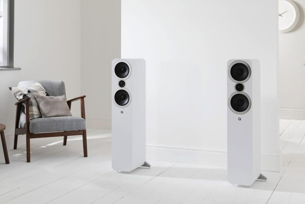 Q Acoustics floor-standers at home