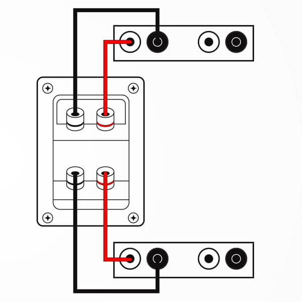 speaker bi-amping schema