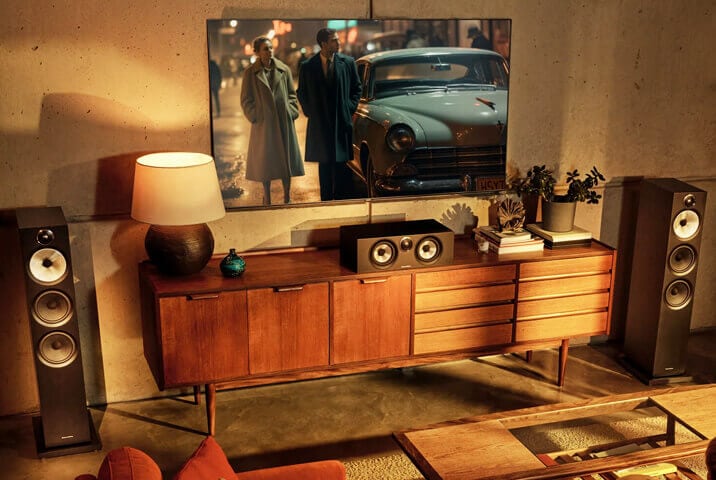 Bowers & Wilkins 603 S3 speakers in home theater setup