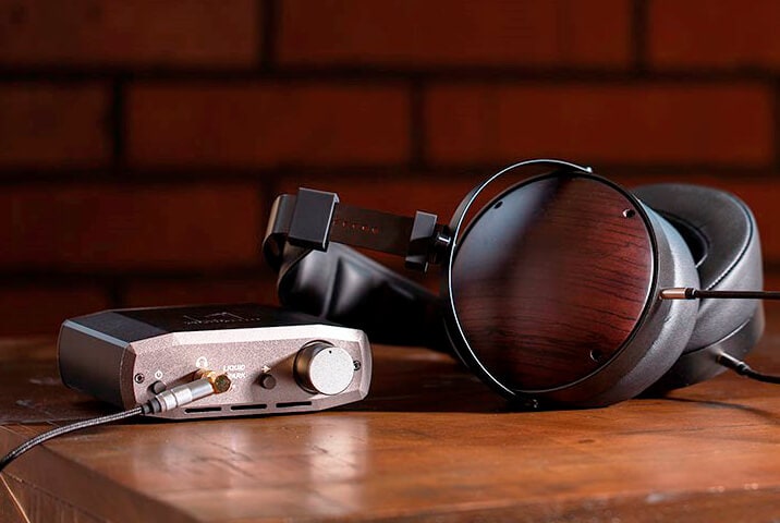 Monolith Liquid Spark amp with audiophile headphones