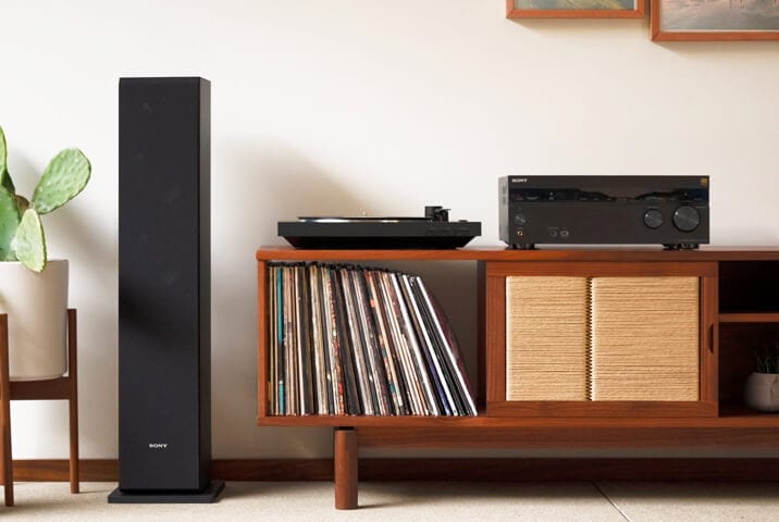 Sony SS-CS3 floor-stander in test setup