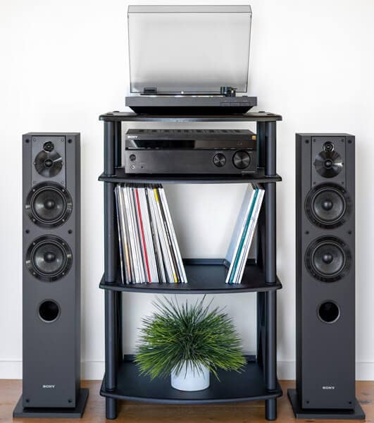 Sony SS-CS3 speakers in hi-fi audio setup