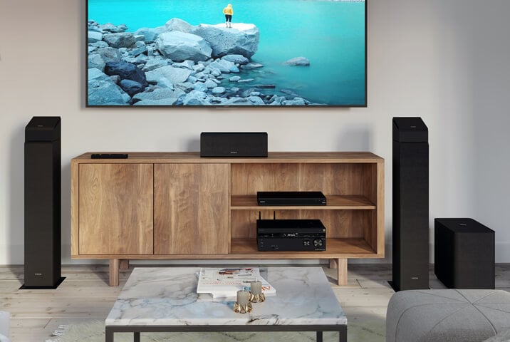 Sony SS-CS3 speakers in home theater setup