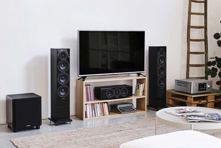 Sonus faber Lumina III in home theater setup