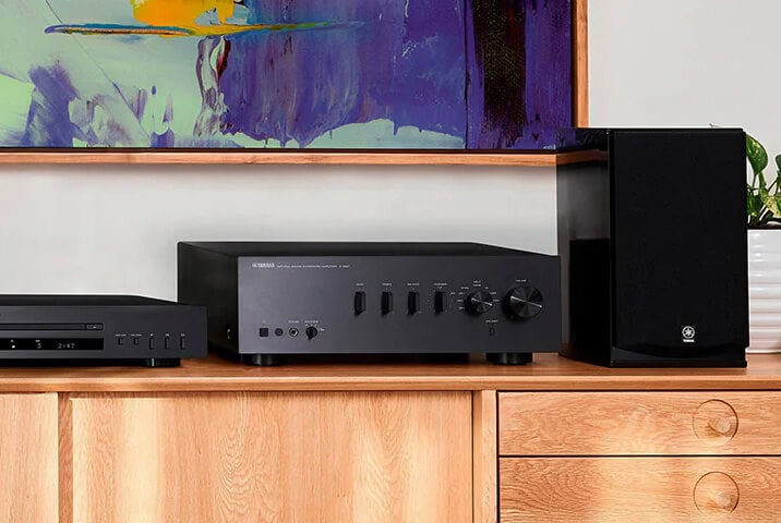Yamaha A-S301 integrated amplifier in a setup