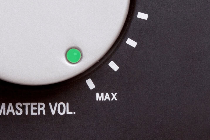 Speaker's volume turned to max