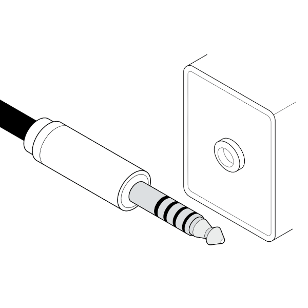 4.4 mm TRRRS cable illustration