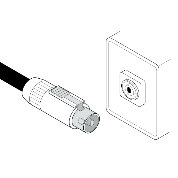 SpeakON cable illustration