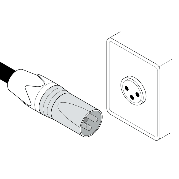 XLR cable illustration